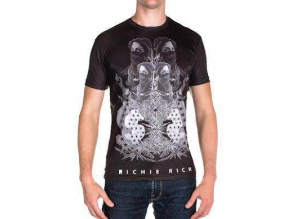 "Richie Rich" Terör baskılı Tshirt